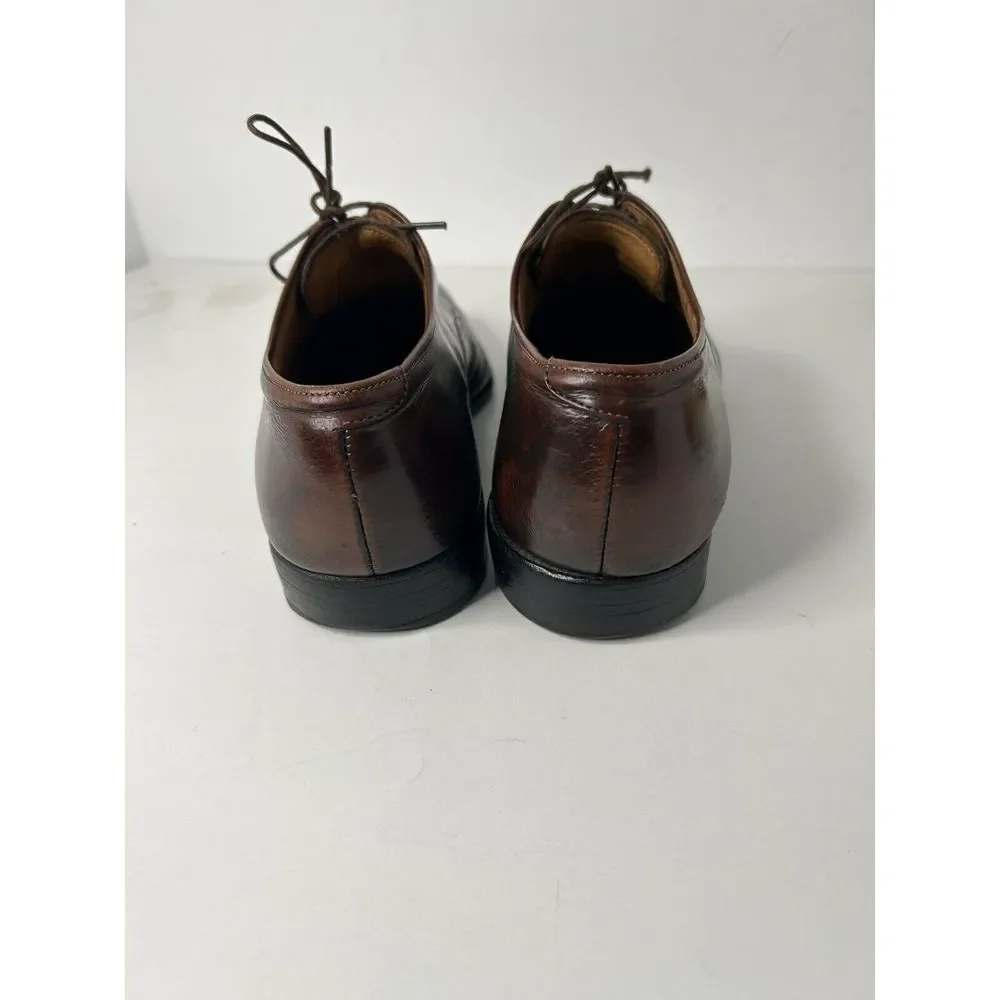 VINTAGE‎ Allen Edmonds Danbury Burgundy Leather Oxfords Men's Dress Shoes 8.5 D